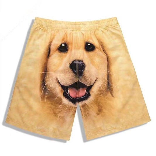 Funny Cartoon Beach Shorts For Couples Home Wear Comedy Style