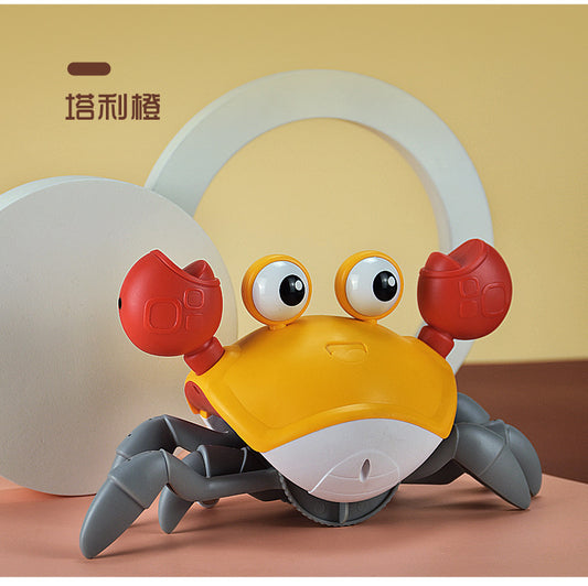 Kids Rechargeable Inductive Glowing Music Crab Escape Toy