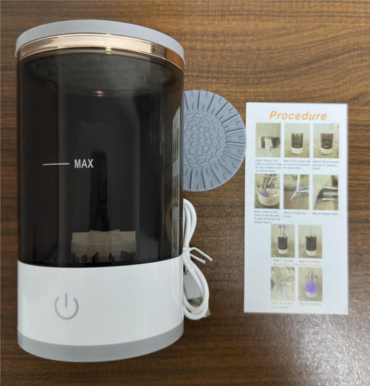 Makeup Brush Cleaner Rechargeable Lazy Electric Cleaning Brush Automatic Scrubber Quick-Dry Tool