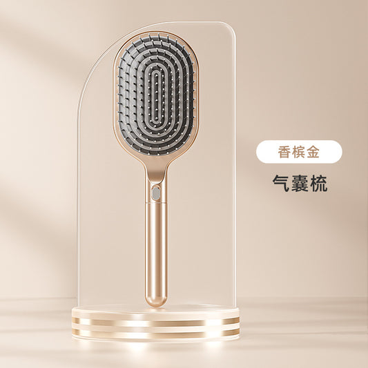 High-End Export Steel Needle Cushion Comb Fluffy High Skull Top Comb Hair Special Long Hair Styling Massage Airbag Cushion Comb