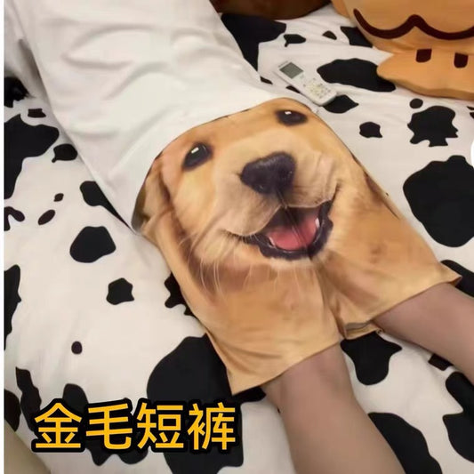 Funny Cartoon Beach Shorts For Couples Home Wear Comedy Style