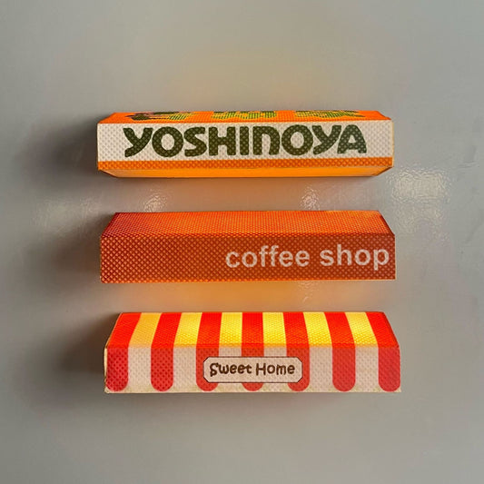 Creative Magnetic Suction Luminous Canopy Refrigerator Sticker Strong Magnetic Warm Home Simulation Miniature Stall Home Atmosphere Light
