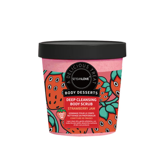 Luxurious Peach Exfoliating Ice Cream Body Scrub