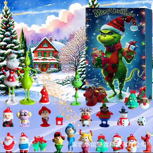Grinch Christmas Advent Calendar with 24 Surprise Pcs