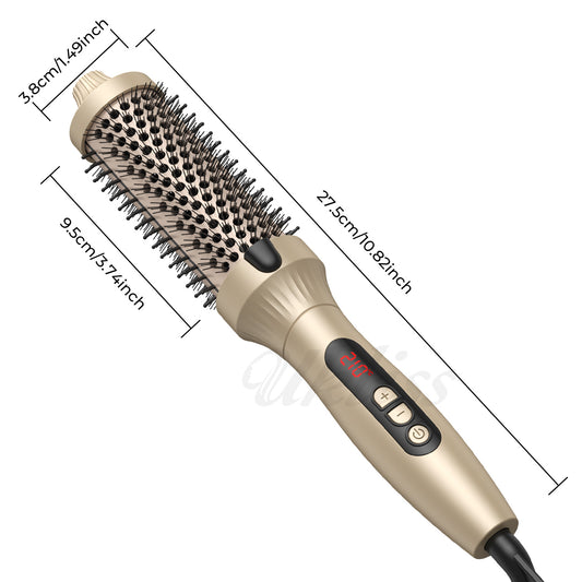 Amazon Foreign Trade Hot Air Comb Cross-Border 3-in-1 Curling Iron Straightening Hot Air Comb Roller Comb Negative Ion Multi-Use Comb