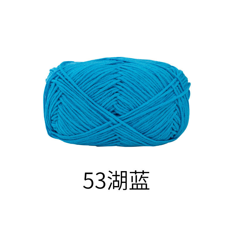 Snow Fairy Cute Doll No. 2 4-Ply Combed Cotton Milk Handmade Crochet DIY Knitting Kit Doll Yarn Ball