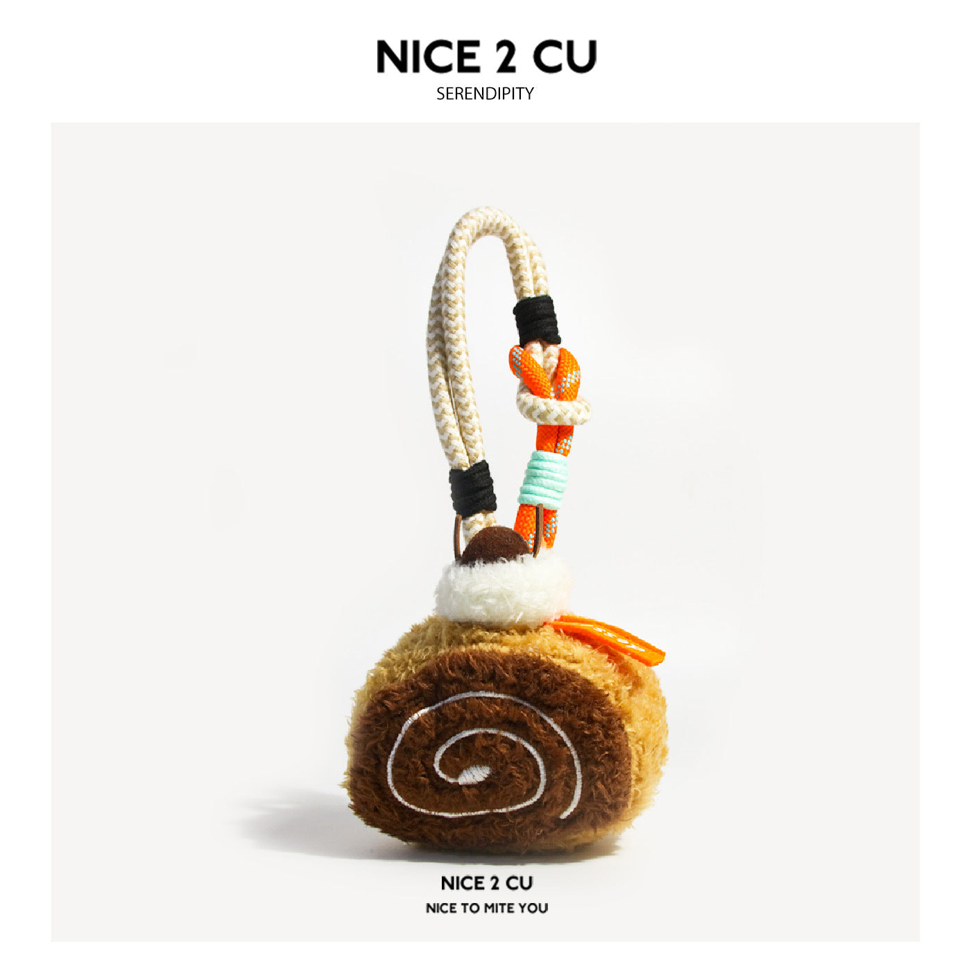 Cute Matcha Cake Plush Doll Dessert Backpack Pendant Toy Backpack Decoration Gift for Couples Birthday Present