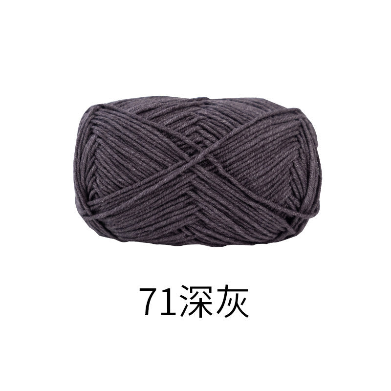 Snow Fairy Cute Doll No. 2 4-Ply Combed Cotton Milk Handmade Crochet DIY Knitting Kit Doll Yarn Ball