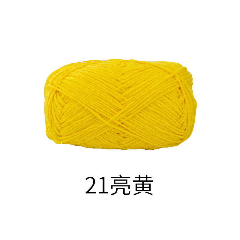 Snow Fairy Cute Doll No. 2 4-Ply Combed Cotton Milk Handmade Crochet DIY Knitting Kit Doll Yarn Ball