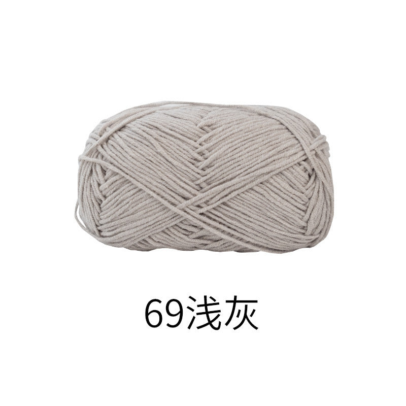 Snow Fairy Cute Doll No. 2 4-Ply Combed Cotton Milk Handmade Crochet DIY Knitting Kit Doll Yarn Ball