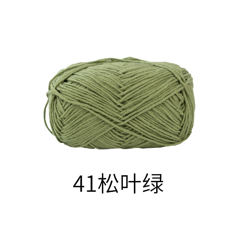 Snow Fairy Cute Doll No. 2 4-Ply Combed Cotton Milk Handmade Crochet DIY Knitting Kit Doll Yarn Ball