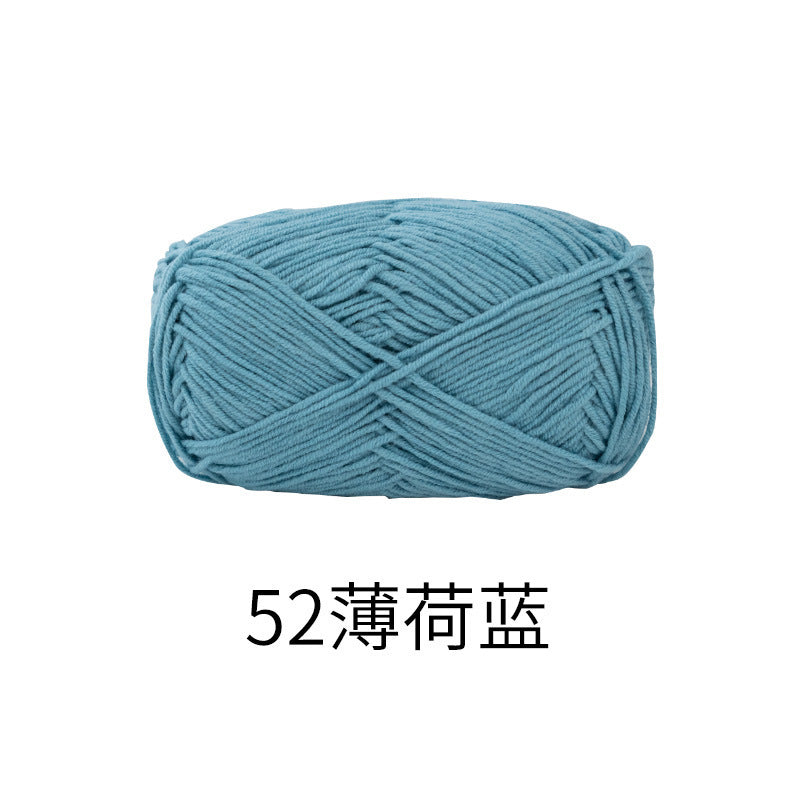 Snow Fairy Cute Doll No. 2 4-Ply Combed Cotton Milk Handmade Crochet DIY Knitting Kit Doll Yarn Ball