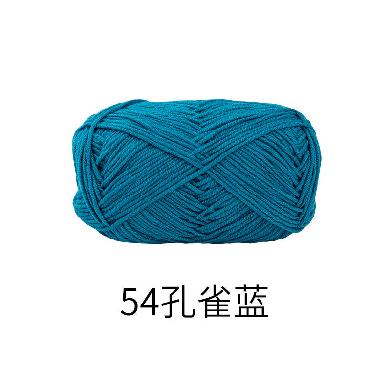 Snow Fairy Cute Doll No. 2 4-Ply Combed Cotton Milk Handmade Crochet DIY Knitting Kit Doll Yarn Ball