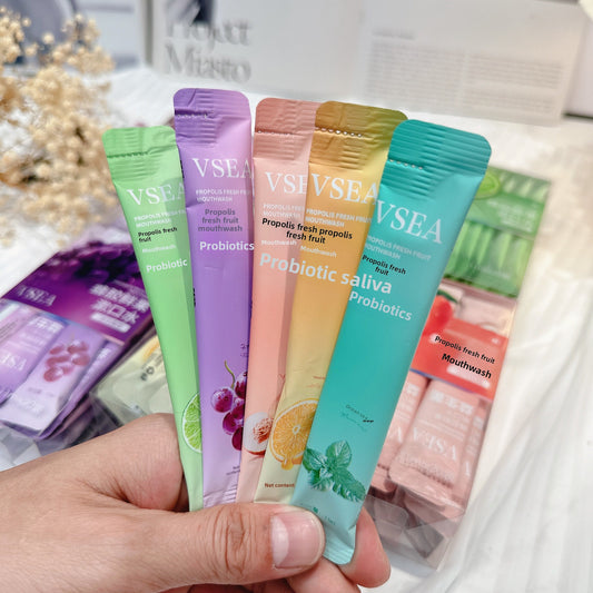 Portable Antibacterial Probiotic Mouthwash Single Pack Fresh Breath Long-lasting Fragrance