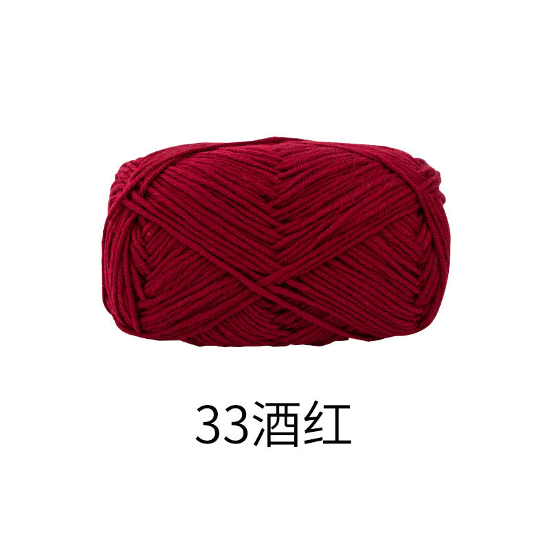 Snow Fairy Cute Doll No. 2 4-Ply Combed Cotton Milk Handmade Crochet DIY Knitting Kit Doll Yarn Ball