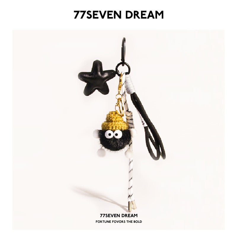 Melard Wind Star miu Bag Charm ins Cute Girl Bag Accessories Keychain Lanyard Hanging Ornament Gift