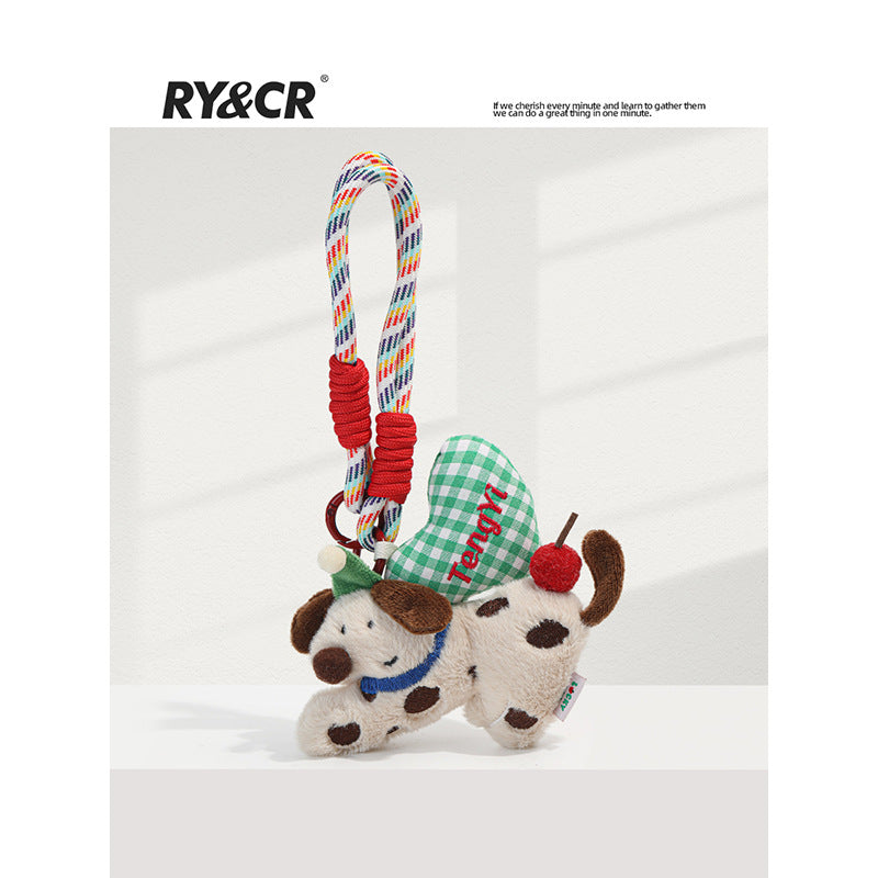 Cute Puppy ins Pendant Plush Doll Couple Backpack Cartoon Doll Bag Pendant Keychain Gift