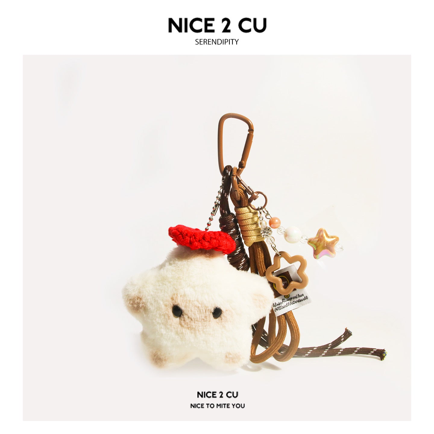 Cute Plush Garo Cat Star Backpack Pendant Car Keychain miu Cartoon Student Trend with Lanyard Accessories