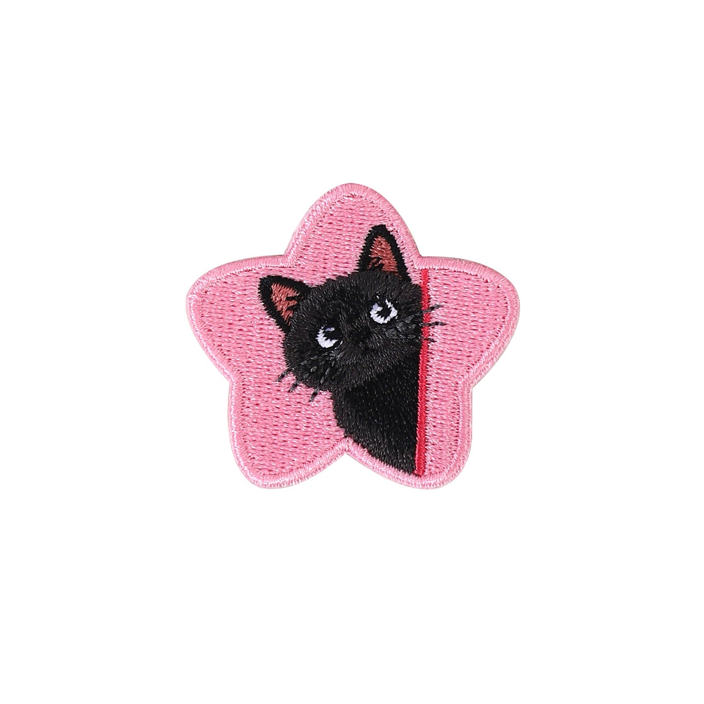 Original Copyright Cute Kitten Embroidery Sticker Self-Adhesive Fabric Patch Sticker