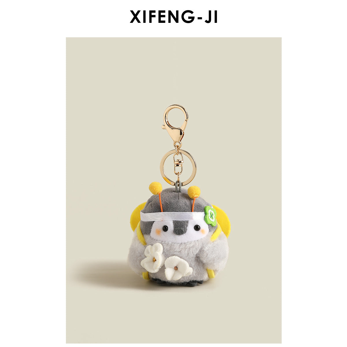 Cute Plush Little Duck Penguin Plush Toy Doll Bag Pendant Backpack Ugly Adorable Hanging Decoration Niche Keychain Gift