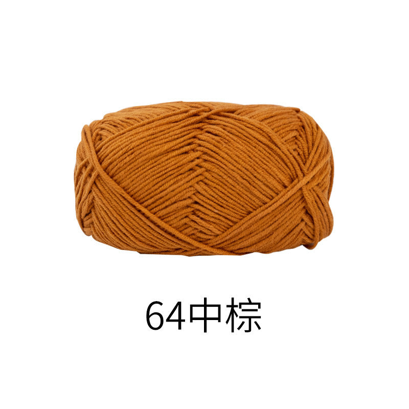 Snow Fairy Cute Doll No. 2 4-Ply Combed Cotton Milk Handmade Crochet DIY Knitting Kit Doll Yarn Ball