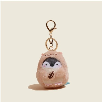 Cute Plush Little Duck Penguin Plush Toy Doll Bag Pendant Backpack Ugly Adorable Hanging Decoration Niche Keychain Gift