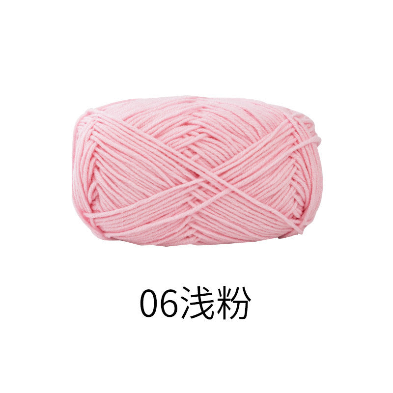 Snow Fairy Cute Doll No. 2 4-Ply Combed Cotton Milk Handmade Crochet DIY Knitting Kit Doll Yarn Ball