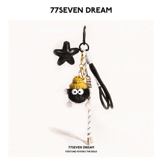 Melard Wind Star miu Bag Charm ins Cute Girl Bag Accessories Keychain Lanyard Hanging Ornament Gift