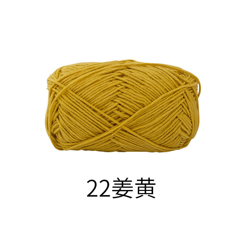 Snow Fairy Cute Doll No. 2 4-Ply Combed Cotton Milk Handmade Crochet DIY Knitting Kit Doll Yarn Ball