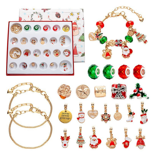 Christmas Themed Blind Box Bracelet for Little Girls' Joyful Surprise