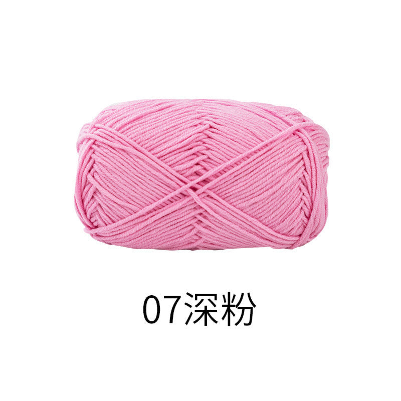 Snow Fairy Cute Doll No. 2 4-Ply Combed Cotton Milk Handmade Crochet DIY Knitting Kit Doll Yarn Ball