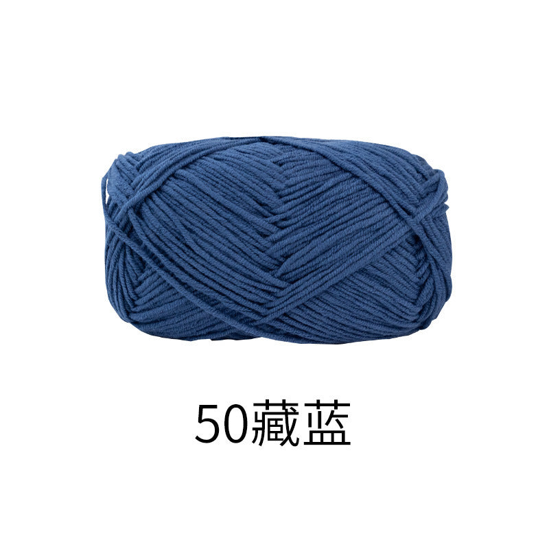 Snow Fairy Cute Doll No. 2 4-Ply Combed Cotton Milk Handmade Crochet DIY Knitting Kit Doll Yarn Ball