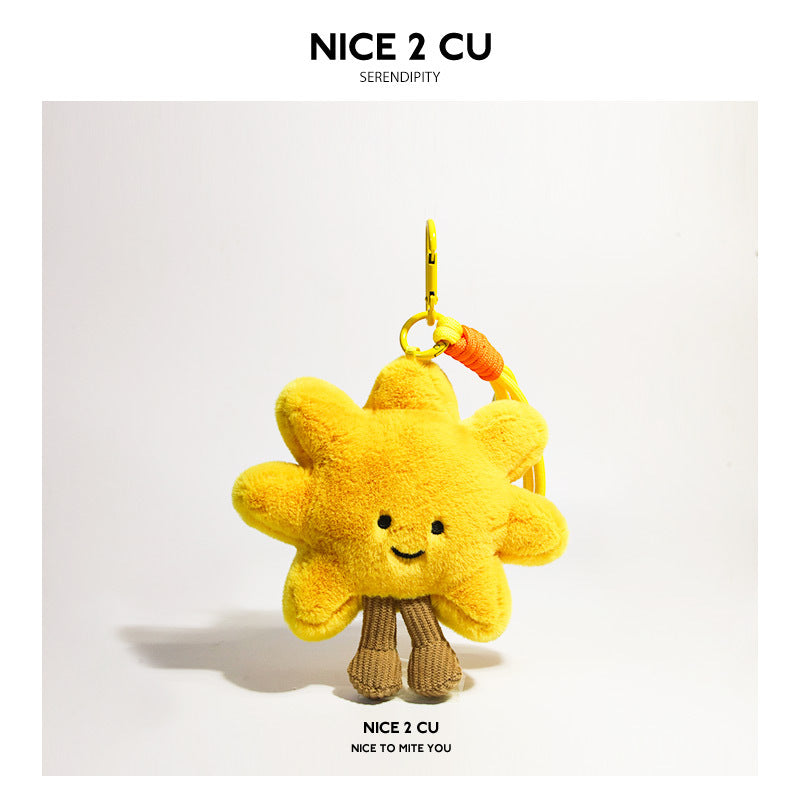 Super Cute Sunflower Backpack Plush Doll Pendant