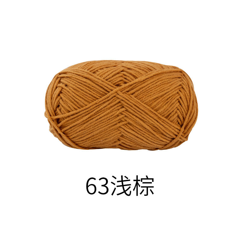 Snow Fairy Cute Doll No. 2 4-Ply Combed Cotton Milk Handmade Crochet DIY Knitting Kit Doll Yarn Ball