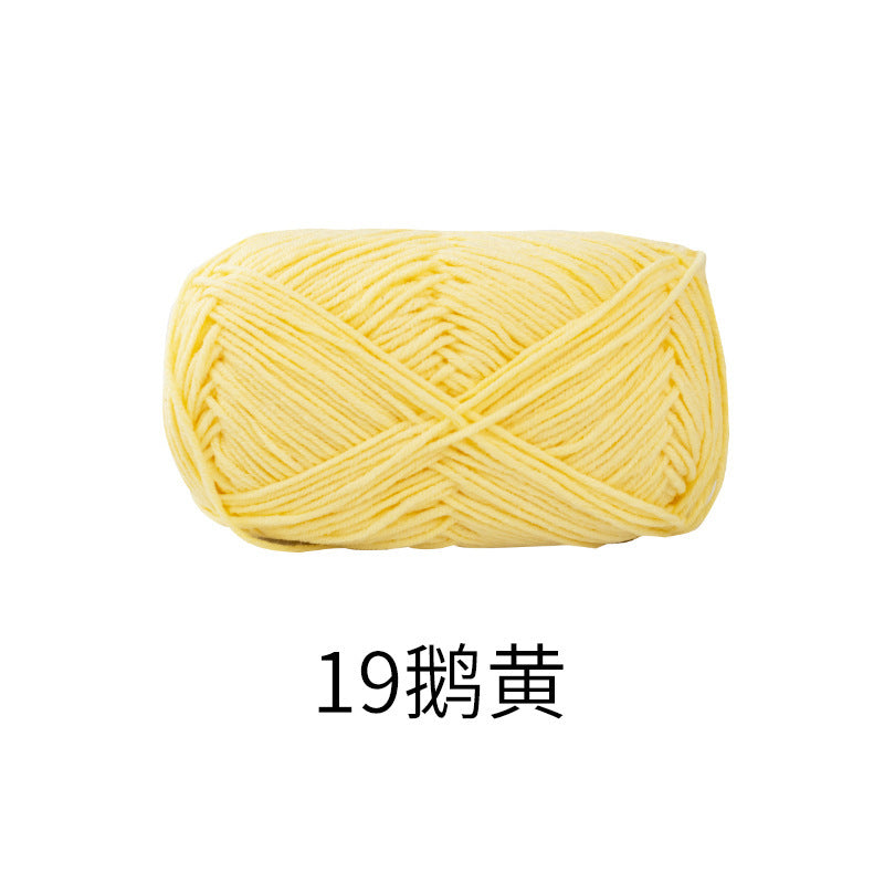 Snow Fairy Cute Doll No. 2 4-Ply Combed Cotton Milk Handmade Crochet DIY Knitting Kit Doll Yarn Ball