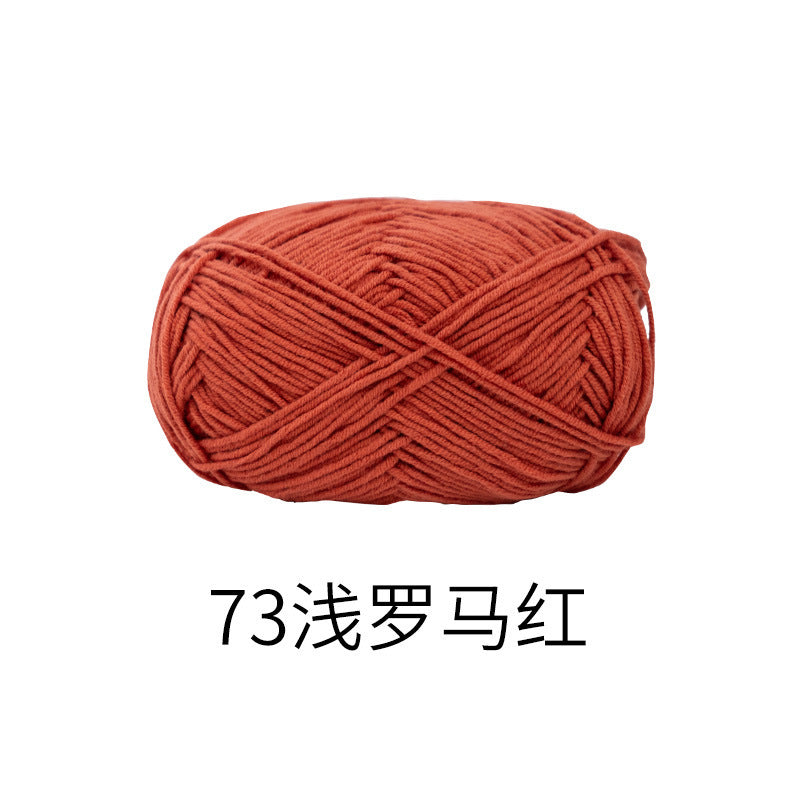 Snow Fairy Cute Doll No. 2 4-Ply Combed Cotton Milk Handmade Crochet DIY Knitting Kit Doll Yarn Ball