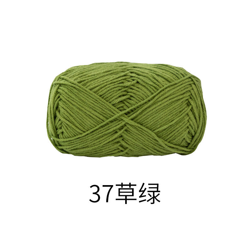 Snow Fairy Cute Doll No. 2 4-Ply Combed Cotton Milk Handmade Crochet DIY Knitting Kit Doll Yarn Ball