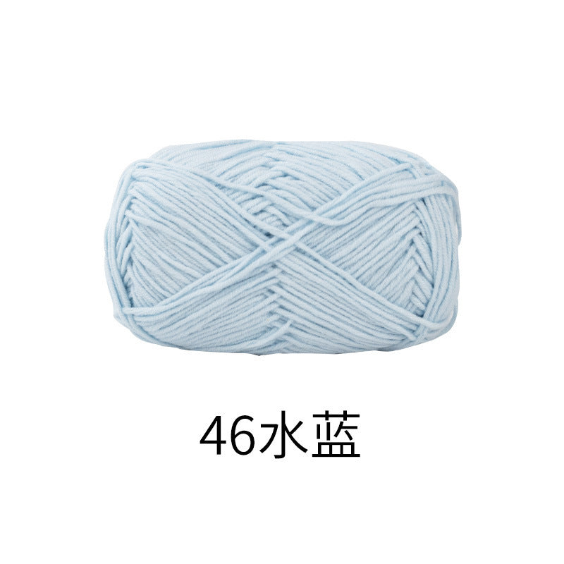 Snow Fairy Cute Doll No. 2 4-Ply Combed Cotton Milk Handmade Crochet DIY Knitting Kit Doll Yarn Ball