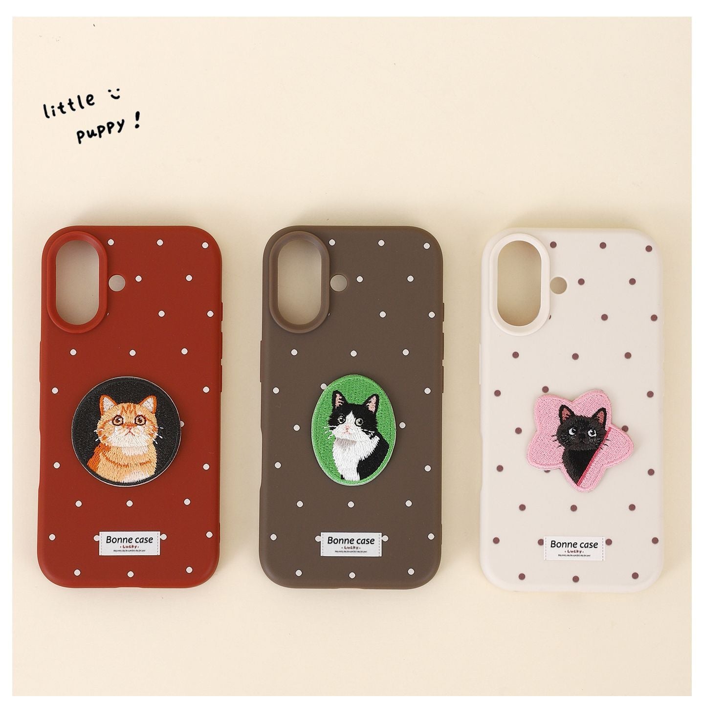 Original Copyright Cute Kitten Embroidery Sticker Self-Adhesive Fabric Patch Sticker