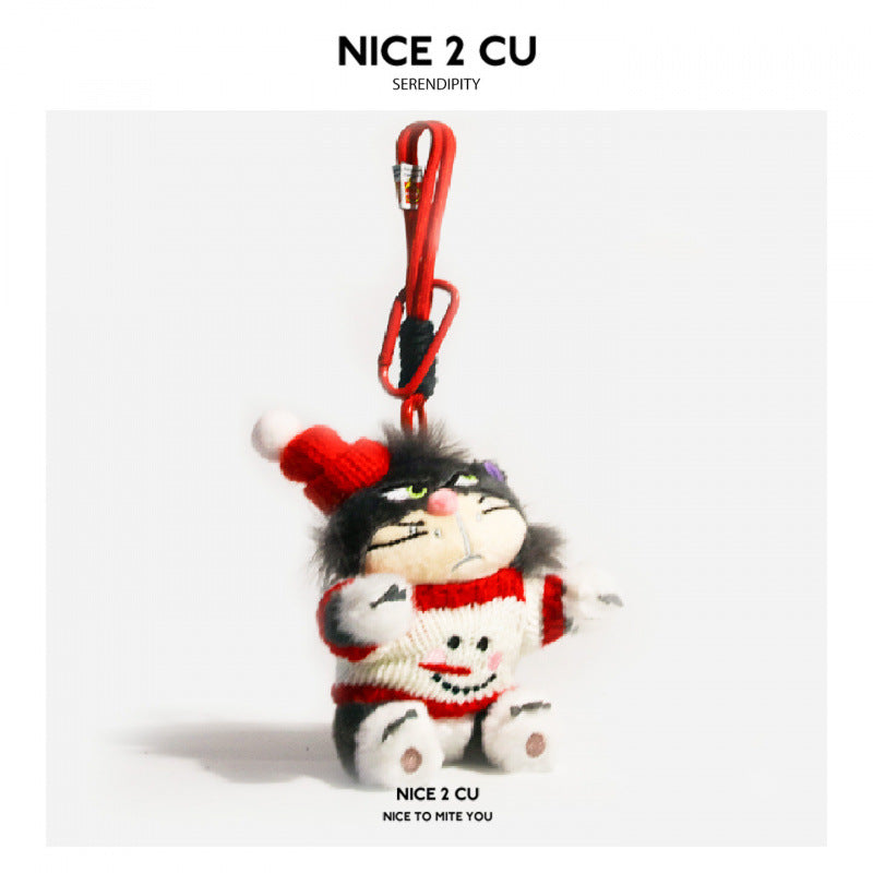 Christmas Gift Cute Lucifer Backpack Pendant Plush Doll Keychain Couple Student