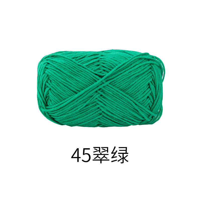 Snow Fairy Cute Doll No. 2 4-Ply Combed Cotton Milk Handmade Crochet DIY Knitting Kit Doll Yarn Ball