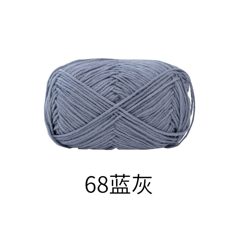 Snow Fairy Cute Doll No. 2 4-Ply Combed Cotton Milk Handmade Crochet DIY Knitting Kit Doll Yarn Ball