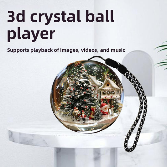 Magic Support Crystal Ball Player with Dynamic Image Video Music 4G Memory Gift