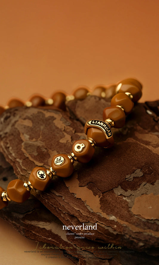 Unique Original ~ All Things Grow Symbolic Blessing Bracelet for Good Fortune