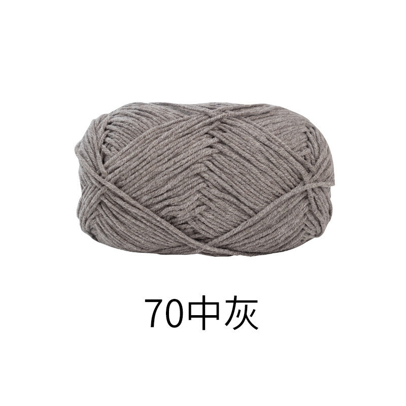 Snow Fairy Cute Doll No. 2 4-Ply Combed Cotton Milk Handmade Crochet DIY Knitting Kit Doll Yarn Ball