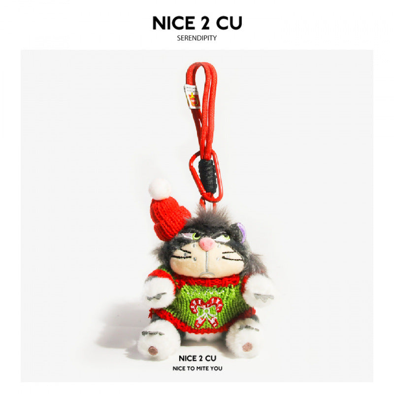 Christmas Gift Cute Lucifer Backpack Pendant Plush Doll Keychain Couple Student