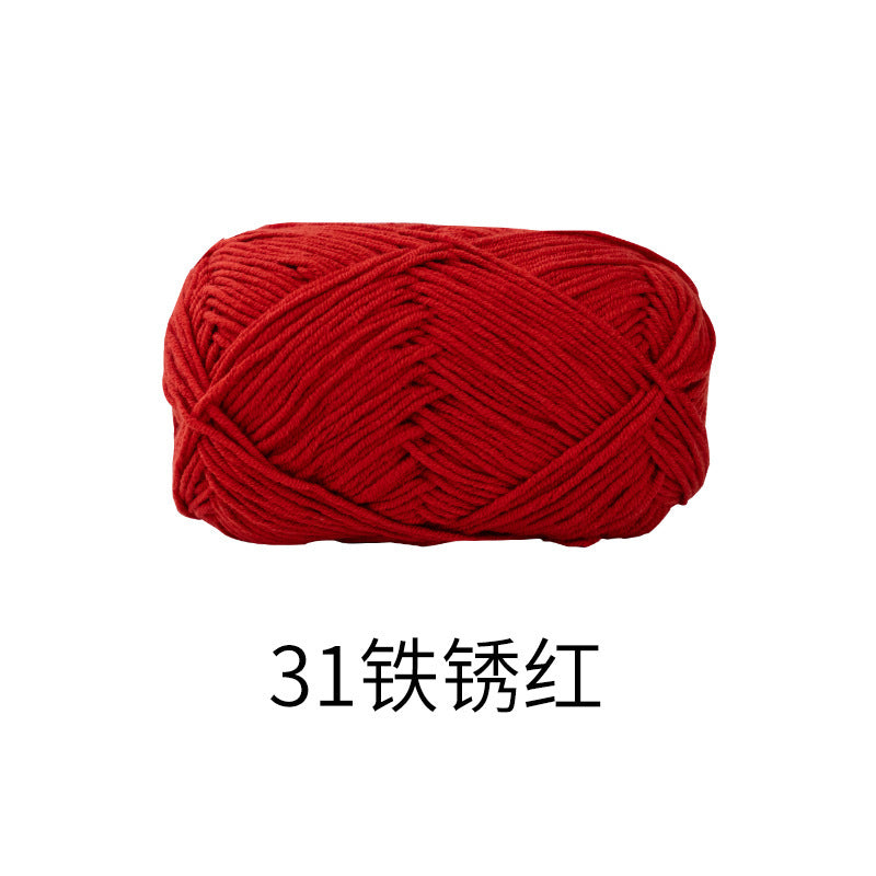 Snow Fairy Cute Doll No. 2 4-Ply Combed Cotton Milk Handmade Crochet DIY Knitting Kit Doll Yarn Ball