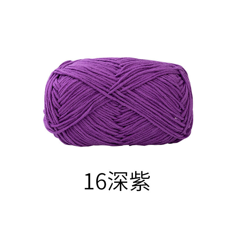 Snow Fairy Cute Doll No. 2 4-Ply Combed Cotton Milk Handmade Crochet DIY Knitting Kit Doll Yarn Ball