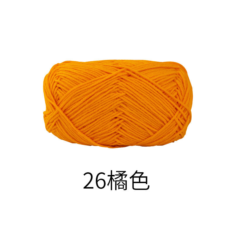 Snow Fairy Cute Doll No. 2 4-Ply Combed Cotton Milk Handmade Crochet DIY Knitting Kit Doll Yarn Ball