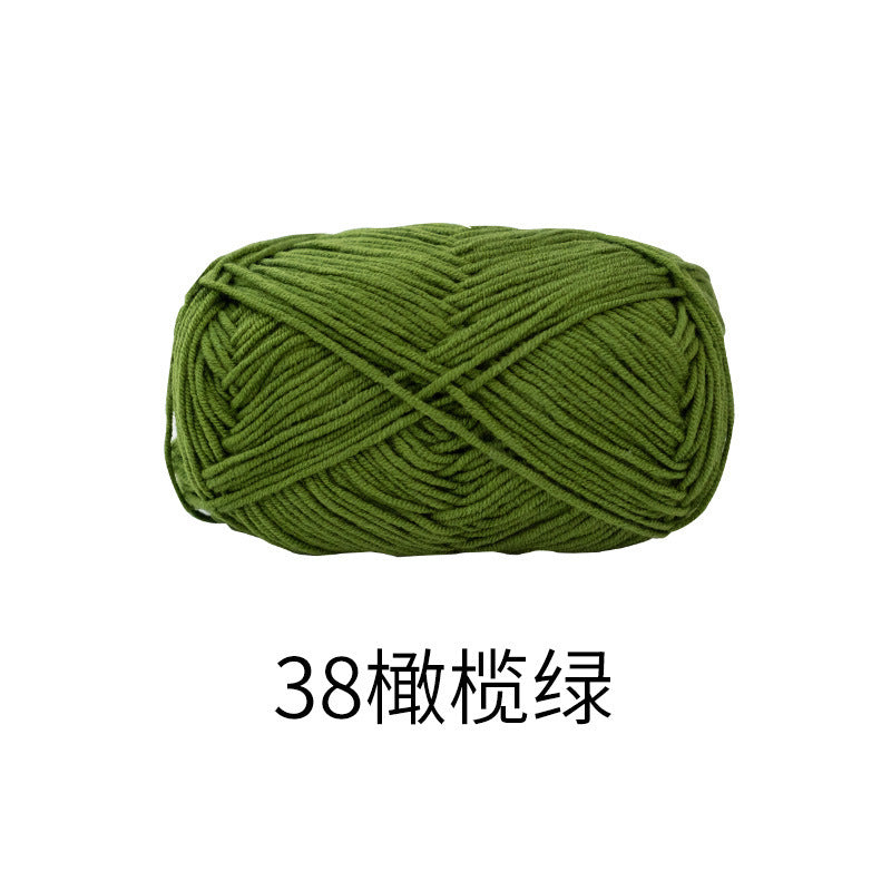 Snow Fairy Cute Doll No. 2 4-Ply Combed Cotton Milk Handmade Crochet DIY Knitting Kit Doll Yarn Ball